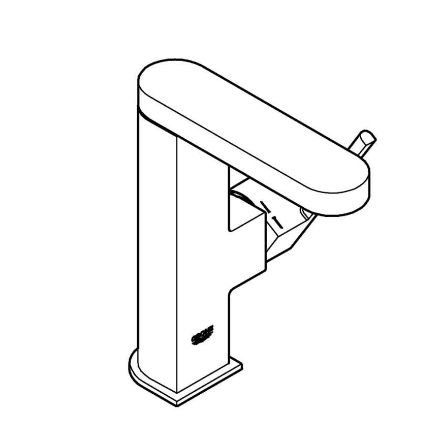 GROHE 23872003 - Misturador para lavatório PLUS M, cromado brilhante