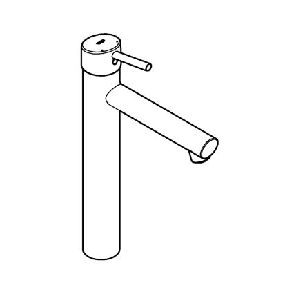 GROHE 23920001 - Misturador para lavatório CONCETTO, tamanho XL, acabamento cromado brilhante