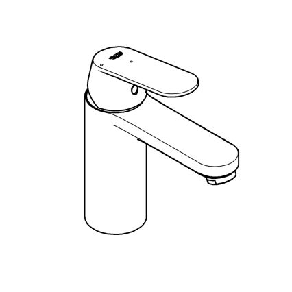 GROHE 23928000 - Misturadora para lavatório DN 15, tamanho M, acabamento cromado brilhante