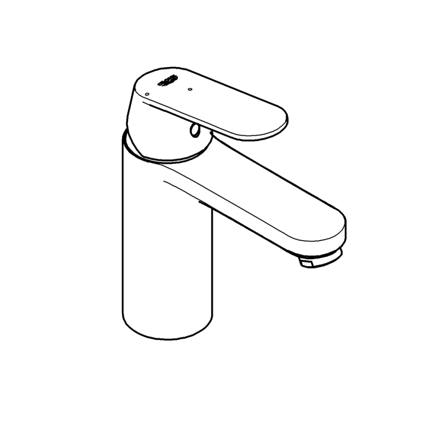 GROHE 23928000 - Misturadora para lavatório DN 15, tamanho M, acabamento cromado brilhante