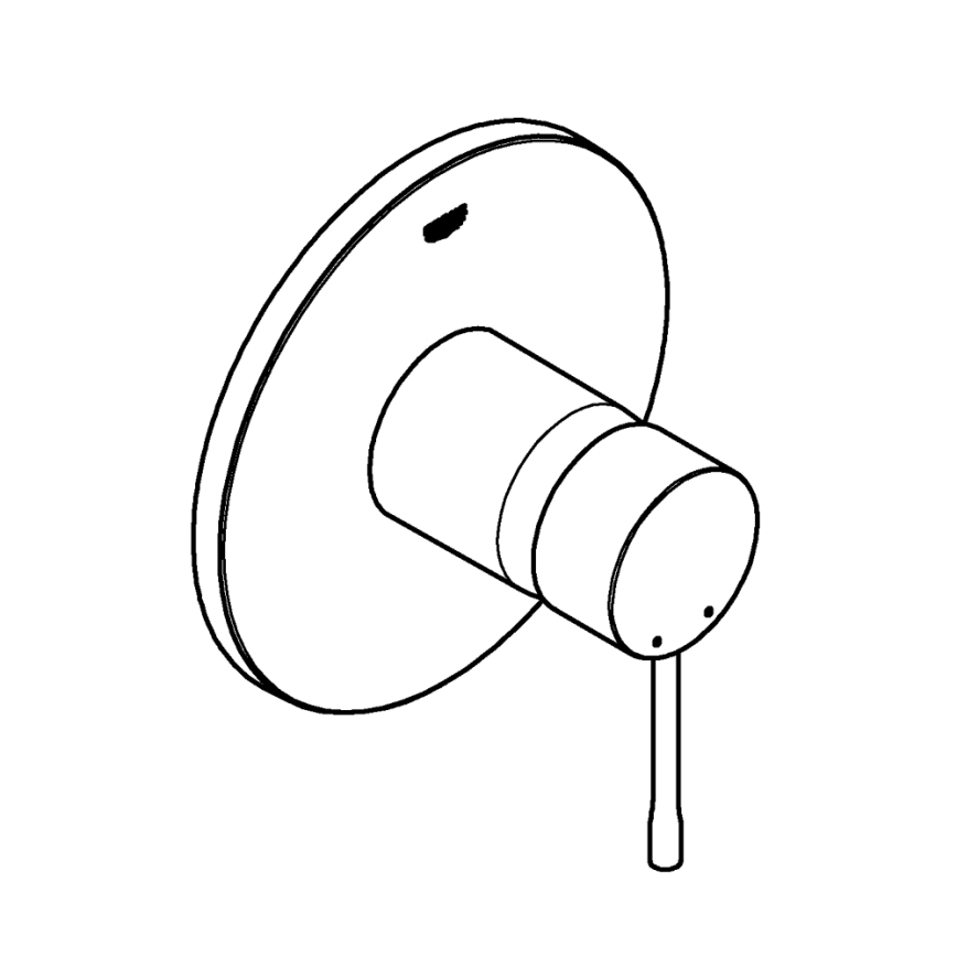 GROHE 24057GN1 - Misturador de duche ESSENCE, acabamento dourado escovado