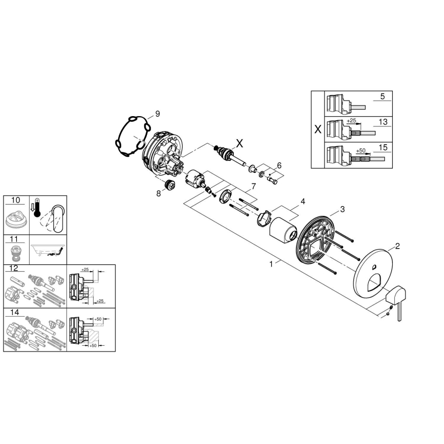 GROHE 24060003 - Misturador PLUS cromo brilhante