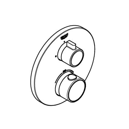 GROHE 24075000 - Misturador termostático para duche GROHTHERM, cromado brilhante