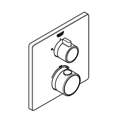 GROHE 24079000 - Misturador termostático de duche GROHTHERM, cromo brilhante