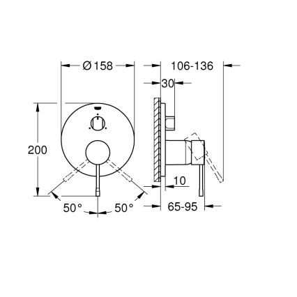 GROHE 24092001 - Misturador ESSENCE cromado brilhante