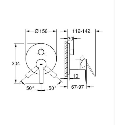 GROHE 24095001 - Torneira LINEARE, cromado polido