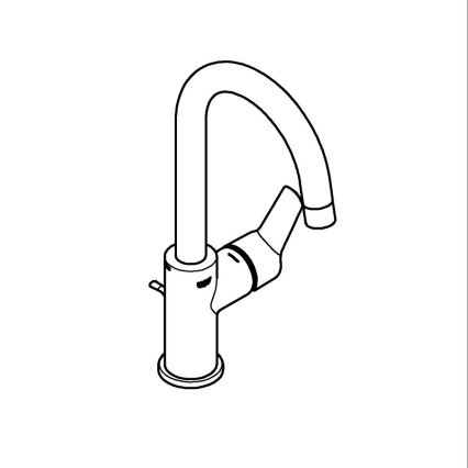 GROHE 24203002 - Misturadora de lavatório START tamanho L cromo brilhante