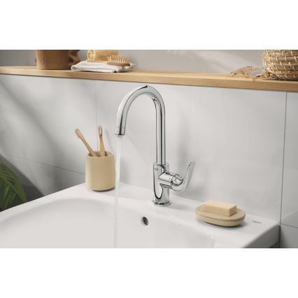 GROHE 24330001 - Misturador para lavatório EUROSMART, tamanho L, acabamento cromado brilhante