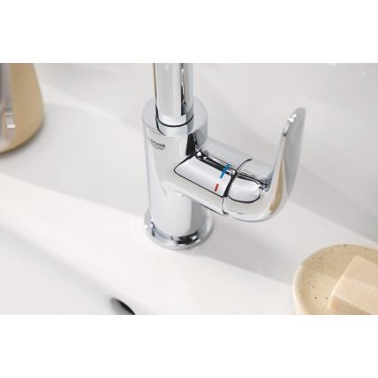 GROHE 24330001 - Misturador para lavatório EUROSMART, tamanho L, acabamento cromado brilhante