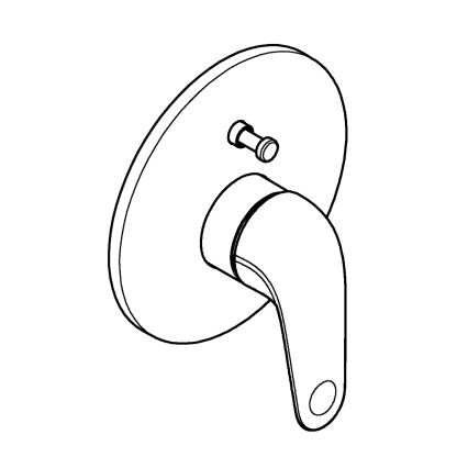 GROHE 24336001 - Misturador de banheira SWIFT DN 15, cromado brilhante