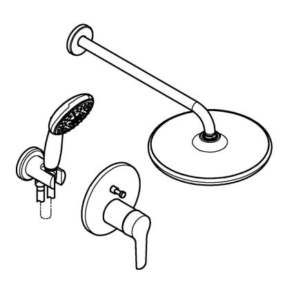 GROHE 25292000 - Sistema de duche encastrado START VITALIO START 250 cromado