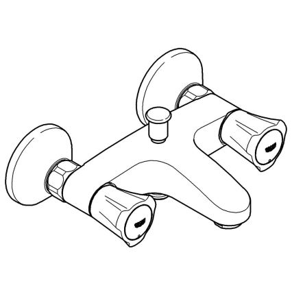 GROHE 25450001 - Misturador de banheira COSTA L DN 15 cromo brilhante