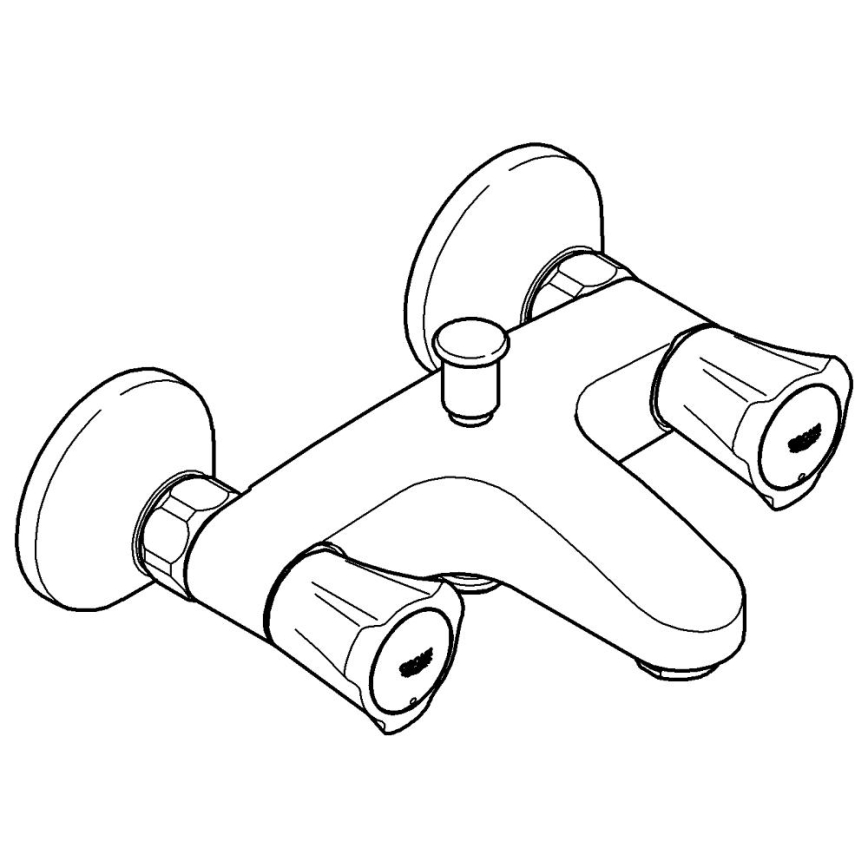 GROHE 25450001 - Misturador de banheira COSTA L DN 15 cromo brilhante