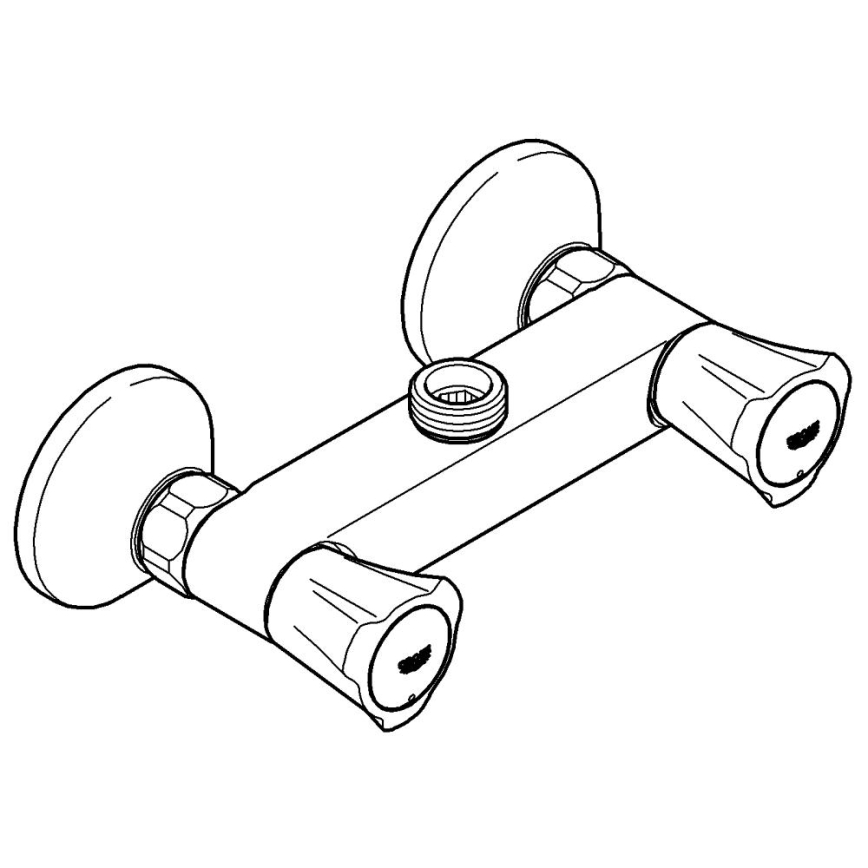 GROHE 26009001 - Misturador de duche COSTA L DN 15, cromado brilhante