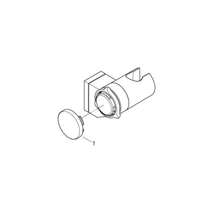 GROHE 26183001 - Suporte de chuveiro de parede VITALIO UNIVERSAL, cromado brilhante