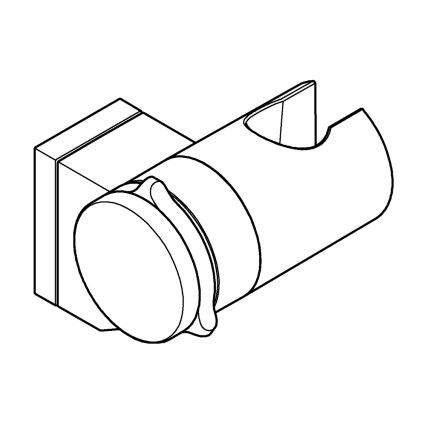 GROHE 26183001 - Suporte de chuveiro de parede VITALIO UNIVERSAL, cromado brilhante