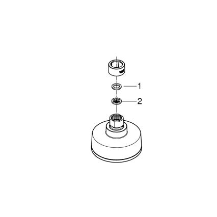 GROHE 26366001 - Cabeça de duche RAINSHOWER 210 mm, cromo brilhante