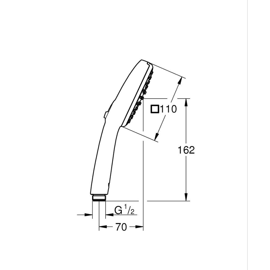 GROHE 2639710E - Chuveiro de mão VITALIO COMFORT 110, 110 mm, cromado brilhante