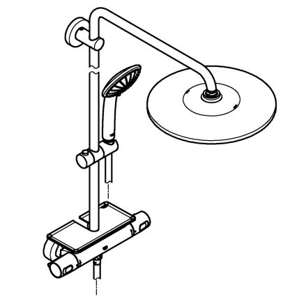 GROHE 26401001 - Sistema de duche VITALIO JOY SYSTEM 310 cromado brilhante