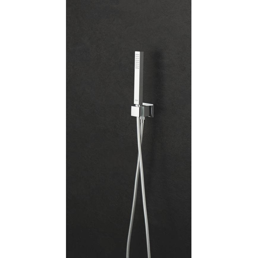 GROHE 26405000 - Conjunto com suporte de parede EUPHORIA CUBE STICK 1250 mm, cromado brilhante