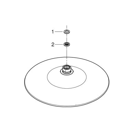 GROHE 26456000 - Cabeça de duche EUPHORIA O 260 mm, acabamento cromo brilhante