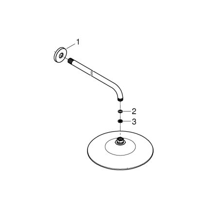 GROHE 26459000 - Cabeça de duche EUPHORIA 260 380 mm cromado polido