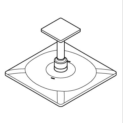 GROHE 26481000 - Conjunto de cabeça de duche RAINSHOWER SMARTACTIVE 310 CUBE 310 mm cromado