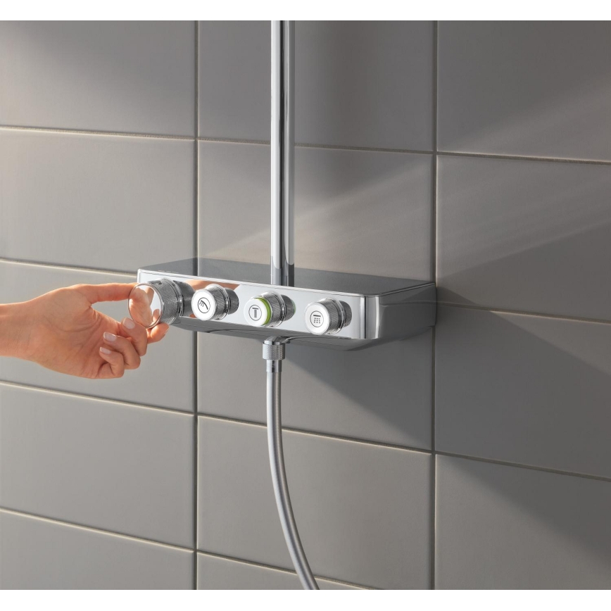 GROHE 26508000 - Sistema de duche EUPHORIA SMARTCONTROL 310 CUBE, cromado brilhante