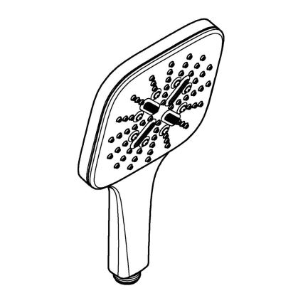 GROHE 26550000 - Duche de mão RAINSHOWER SMARTACTIVE 130 CUBE em cromado brilhante