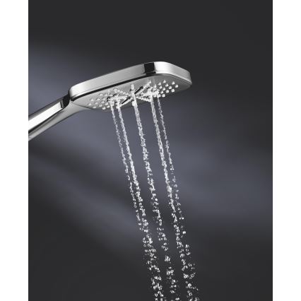 GROHE 26550000 - Duche de mão RAINSHOWER SMARTACTIVE 130 CUBE em cromado brilhante