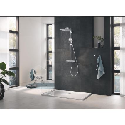 GROHE 26550000 - Duche de mão RAINSHOWER SMARTACTIVE 130 CUBE em cromado brilhante