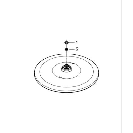 GROHE 26569000 - Chuveiro de teto RAINSHOWER 310 mm, acabamento cromado brilhante