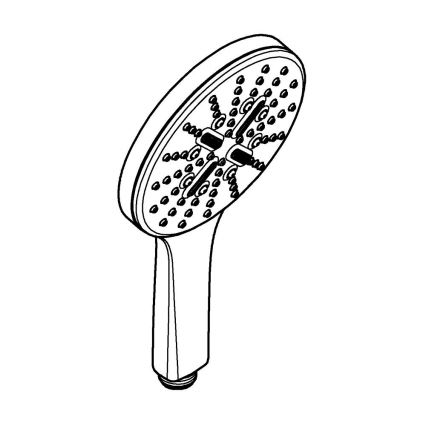 GROHE 26574A00 - Duche de mão RAINSHOWER SMARTACTIVE 130 mm grafite