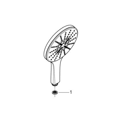 GROHE 26590000 - Duche de mão RAINSHOWER SMARTACTIVE O 150 mm cromado brilhante