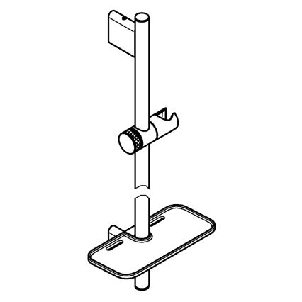 GROHE 26603DC0 - Barra de duche RAINSHOWER SMARTACTIVE 900 mm cromado mate