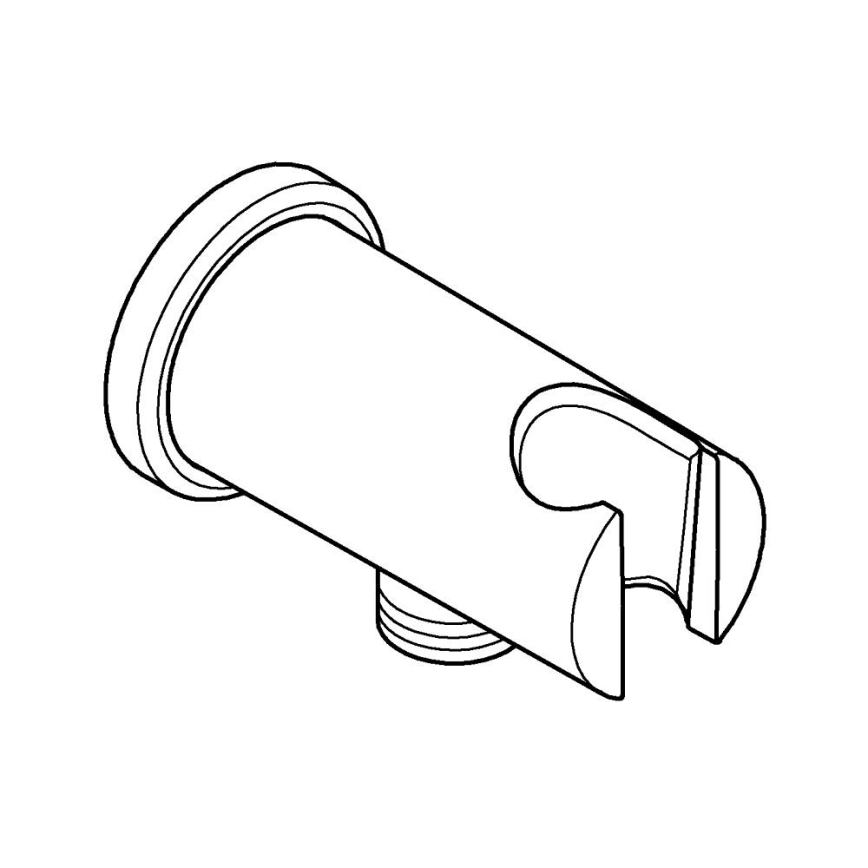 GROHE 26658000 - Ligação de parede com suporte de duche integrado O 48 mm cromado