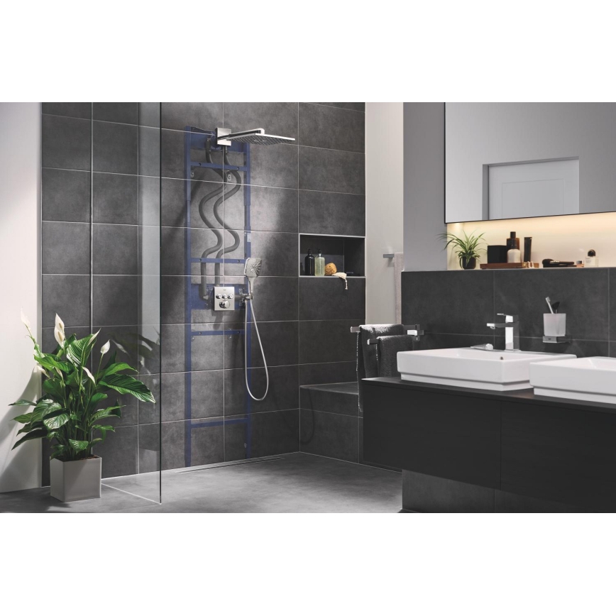 GROHE 26659000 - Saída de parede com suporte para duche RAINSHOWER 48 × 48 mm cromado