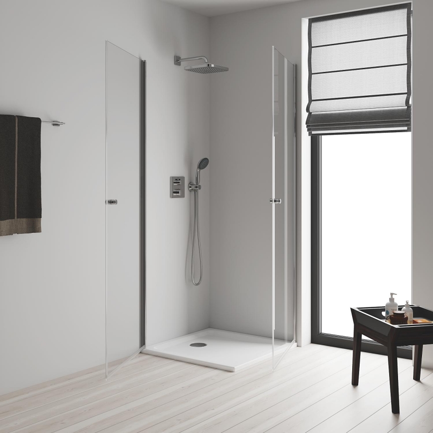 GROHE 26695000 - Chuveiro de teto VITALIO COMFORT 250 × 250 mm, acabamento cromado brilhante