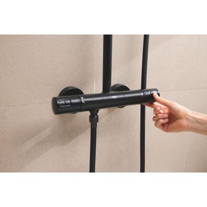 GROHE 266962431 - Sistema de duche VITALIO COMFORT 250 250 × 250 mm preto