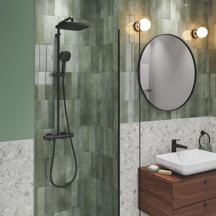 GROHE 266962431 - Sistema de duche VITALIO COMFORT 250 250 × 250 mm preto