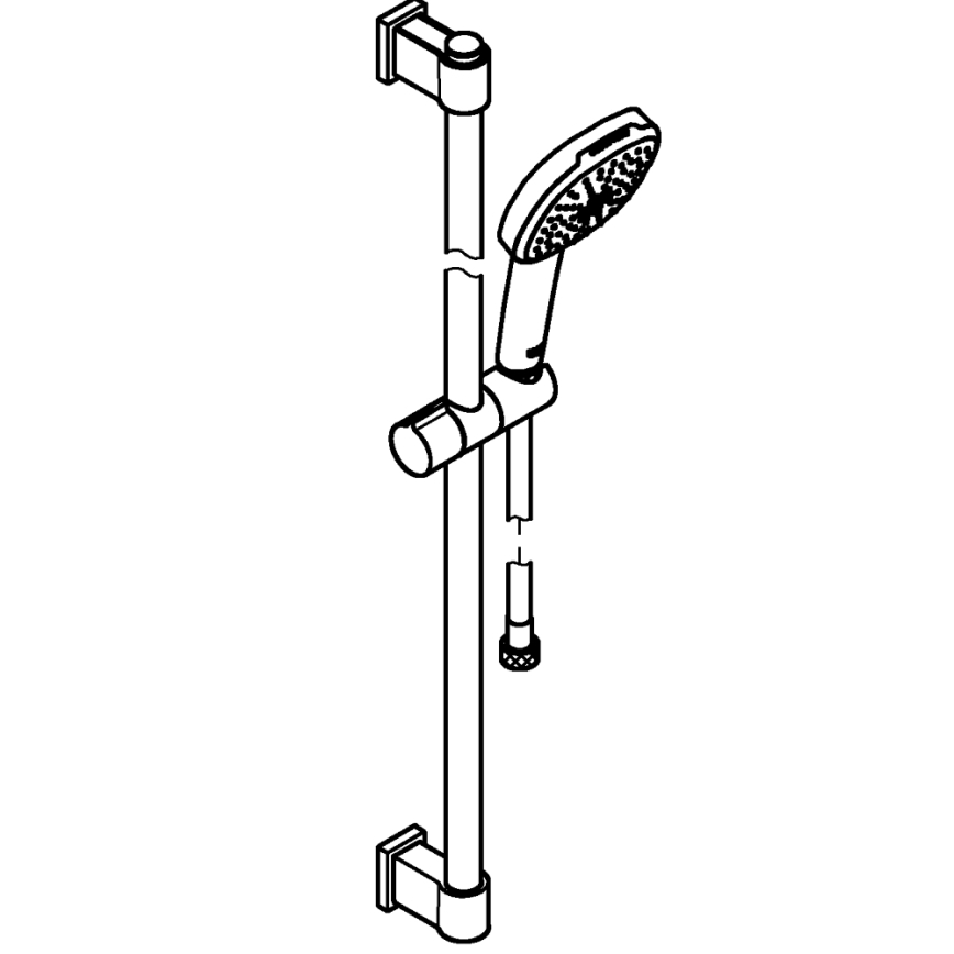 GROHE 26931001 - Conjunto de duche VITALIO COMFORT 110 900 mm, cromado brilhante