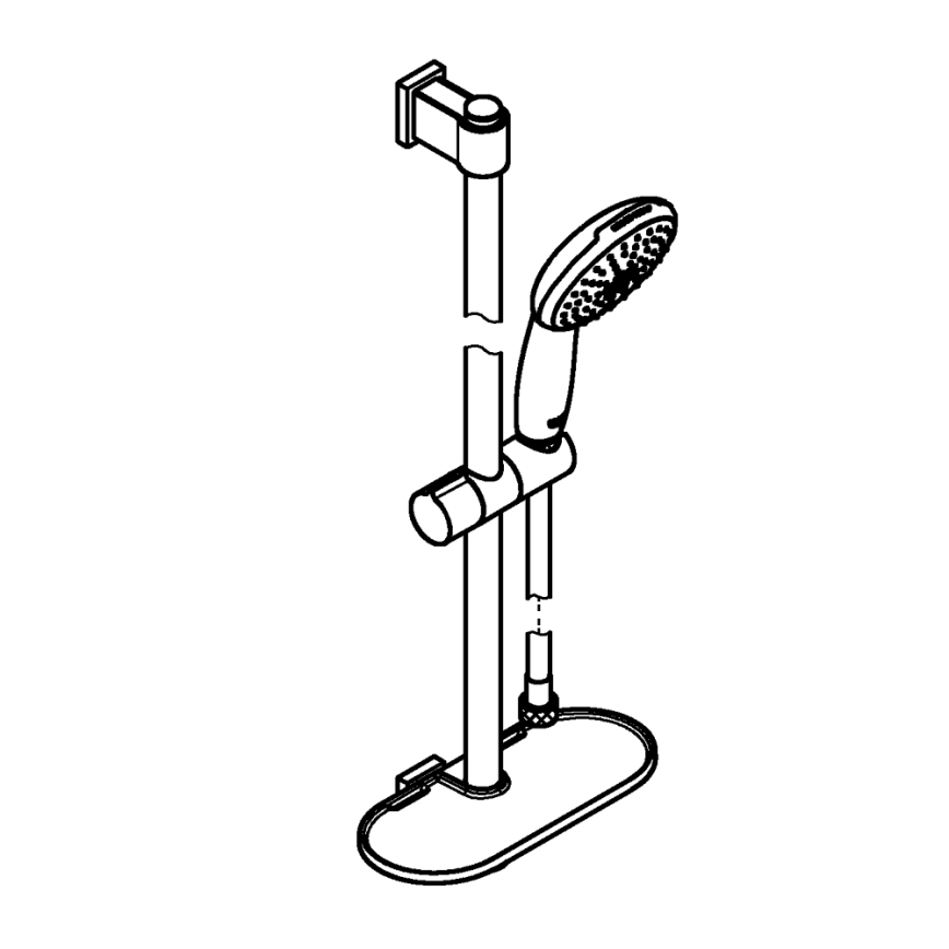 GROHE 26952001 - Conjunto de duche VITALIO START 110 600 mm, cromado brilhante