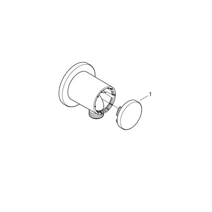 GROHE 26963001 - Cotovelo de parede VITALIO UNIVERSAL 12” cromado brilhante