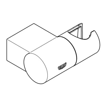 GROHE 27055000 - Suporte de parede para chuveiro RAINSHOWER, cromado brilhante