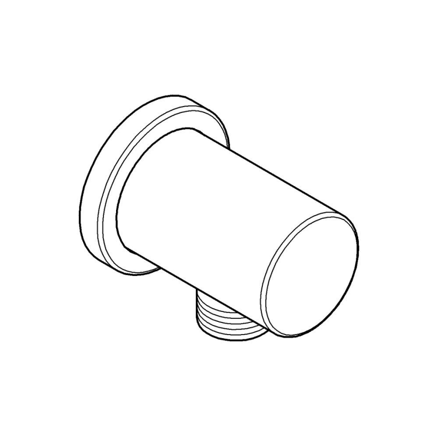 GROHE 27057000 - Cotovelo de parede RAINSHOWER DN 15, cromado polido