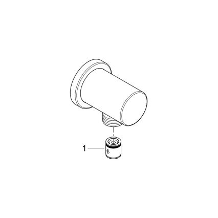 GROHE 27057DL0 - Cotovelo de parede RAINSHOWER DN 15 cobre escovado