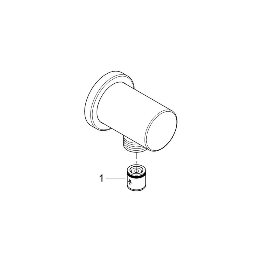 GROHE 27057GN0 - Curva de parede RAINSHOWER DN 15 dourado escovado