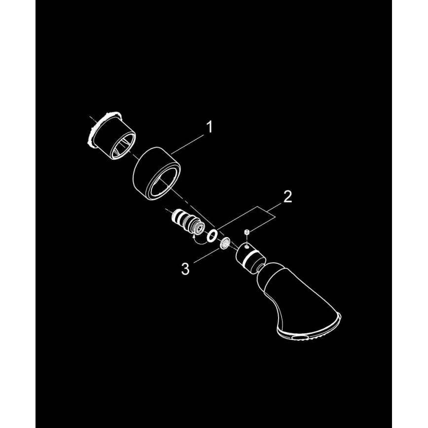 GROHE 27062000 - Cabeça de duche RELEXA 100 Five 95 mm cromado brilhante