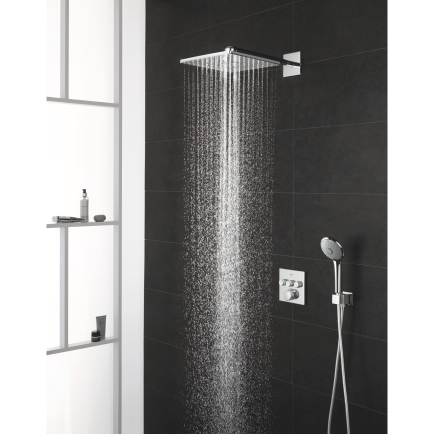 GROHE 27221000 - Chuveiro de mão TEMPESTA COSMOPOLITAN 100 3 jatos cromado brilhante