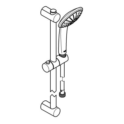 GROHE 27322000 - Conjunto de duche VITALIO JOY 600 mm cromado brilhante